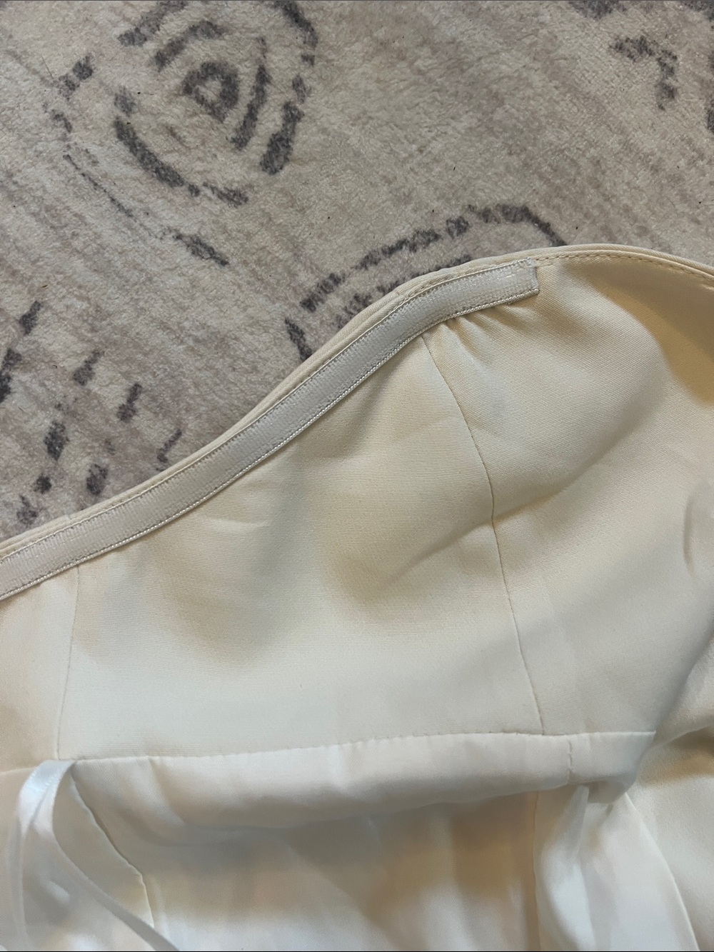 Commense Cream Button-Front Strapless Blouse - Picture 8 of 9